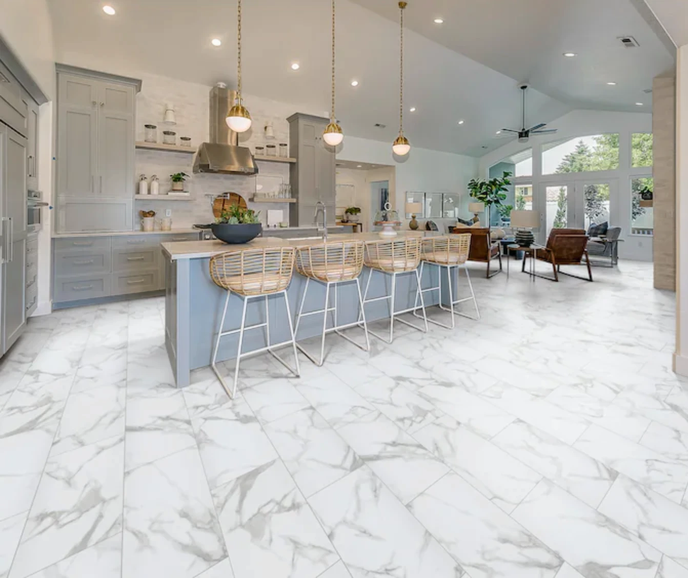 SMARTCORE Ultra Mandalay Marble 12-in X 24-in Waterproof Interlocking Luxury Flooring (15.71-sq Ft) 4 SMARTCORE Ultra Mandalay Marble 12-in X 24-in Waterproof Interlocking Luxury Flooring (15.71-sq Ft) - Image 4