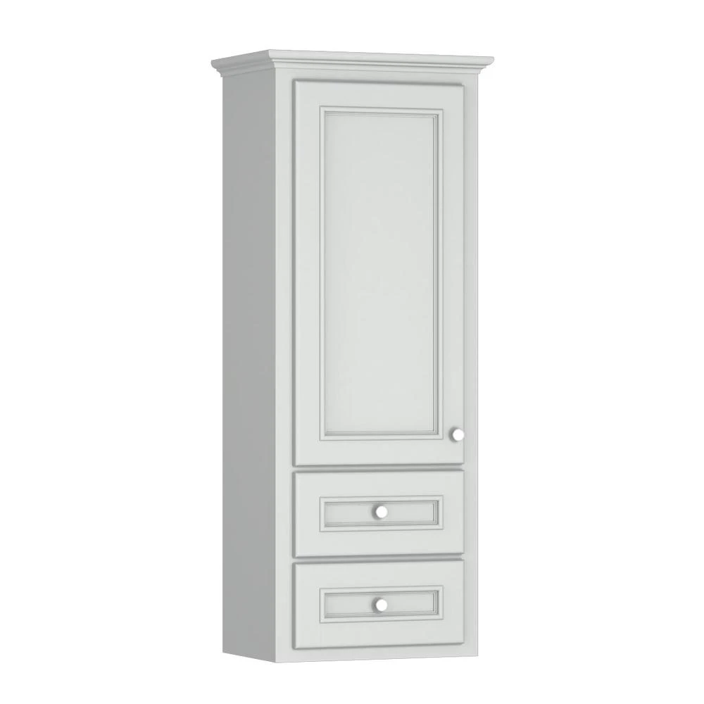 Briarwood Woodland 18"W X 12"D X 48"H Birch Fog Bathroom Wall Cabinet (Hinge Left) 1 Briarwood Woodland 18"W X 12"D X 48"H Birch Fog Bathroom Wall Cabinet (Hinge Left)