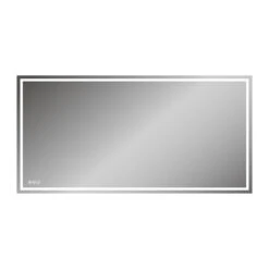 72 In. X 36 In. LED Lighted Single Frameless Bathroom Mirror