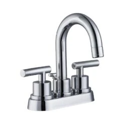 Dorset 4 In. Centerset 2-Handle High-Arc Bathroom Faucet In Brushed Nickel -Hardware Store a4db546a73eb14544b471e67555e96cb 1800x1800