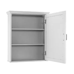 Ashburn 23 In. W X 28 In. H X 8 In. D Framed Surface-Mount Bathroom Medicine Cabinet In White -Hardware Store a5c38f9acd23bfb4979737bc1c1ee60a 1800x1800