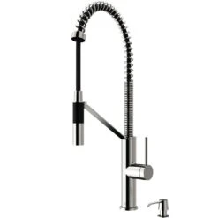 Livingston Single-Handle Pull-Down Sprayer Kitchen Faucet With Soap Dispenser In Matte Black -Hardware Store a84e635dd910ac01155f4047461f7efa 1800x1800