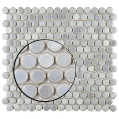 Merola Tile Hudson Penny Round Grey Eye 12 In. X 12 In. Porcelain Mosaic Tile (10.74 Sq. Ft. / Case) -Hardware Store a878b6f69e3d72496b96853e6cf84d5a 1800x1800