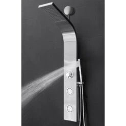 39 In. 2-Jet Easy Connect Shower Panel System In Stainless Steel With Rainfall Waterfall Shower Head And Shower Wand -Hardware Store ae8163ace875a4e5548b5c9f060f7e2e 1800x1800
