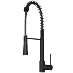Laurelton Single-Handle Pull-Down Sprayer Kitchen Faucet In Matte Black