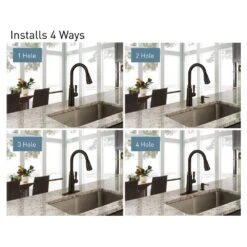 Coretta Single-Handle Pull-Down Sprayer Kitchen Faucet With Reflex And Power Boost In Mediterranean Bronze -Hardware Store b40c698ad9eb99c11036422b22014399 1800x1800