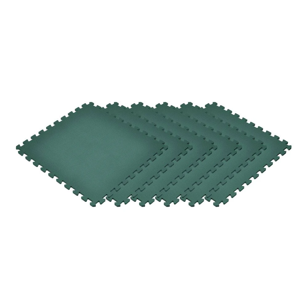 Norsk Dark Green 24 In. X 24 In. EVA Foam Non-Toxic Solid Color Interlocking Tile (48-Tile) 1 Norsk Dark Green 24 In. X 24 In. EVA Foam Non-Toxic Solid Color Interlocking Tile (48-Tile)