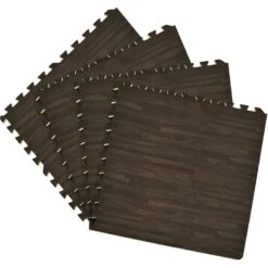 Achim Interlocking Foam Anti Fatigue Floor Tiles, 4 Tiles/16 Sq. Ft., 24 X 24, Charcoal