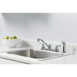 Constructor 2-Handle Standard Kitchen Faucet With Side Sprayer In Chrome -Hardware Store bddc006ce35c9718c0ea2971650eb174 1800x1800