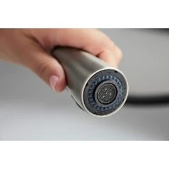 Simplice Single-Handle Pull-Down Sprayer Kitchen Faucet With DockNetik And Sweep Spray In Vibrant Stainless -Hardware Store c02369be8cd5b530616e006eb6a5c94c 1800x1800