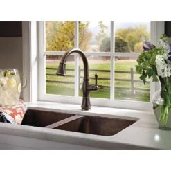 Cassidy Single-Handle Pull-Down Sprayer Kitchen Faucet In Venetian Bronze -Hardware Store c0d4de78ba9dd1e8d75b4b18f1f17840 1800x1800