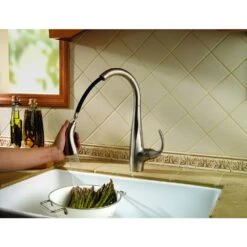 Avanti Single-Handle Pull-Down Sprayer Kitchen Faucet In Stainless Steel -Hardware Store c4691fe8ba7f56d735ec41039ce3bb54 1800x1800