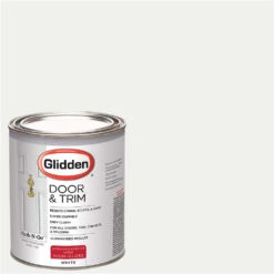 Glidden Door & Trim Paint, Grab-N-Go, High Gloss Finish,1 Quart