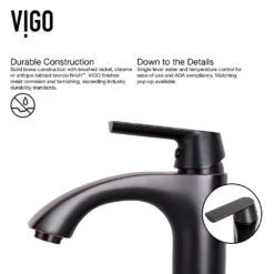 VIGO Glass Vessel Bathroom Sink In Russet And Linus Faucet Set In Antique Rubbed Bronze -Hardware Store ca0c79a5dfe64e4c427bbd9c44475940 1800x1800