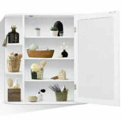 6.5 In. X 25 In. X 26 In. White Multipurpose Wall Surface Mount Bathroom Storage Medicine Cabinet With Mirror 13 6.5 In. X 25 In. X 26 In. White Multipurpose Wall Surface Mount Bathroom Storage Medicine Cabinet With Mirror -Hardware Store d0a2fcc9bc2a6af4287afbec72ac88cf 1800x1800