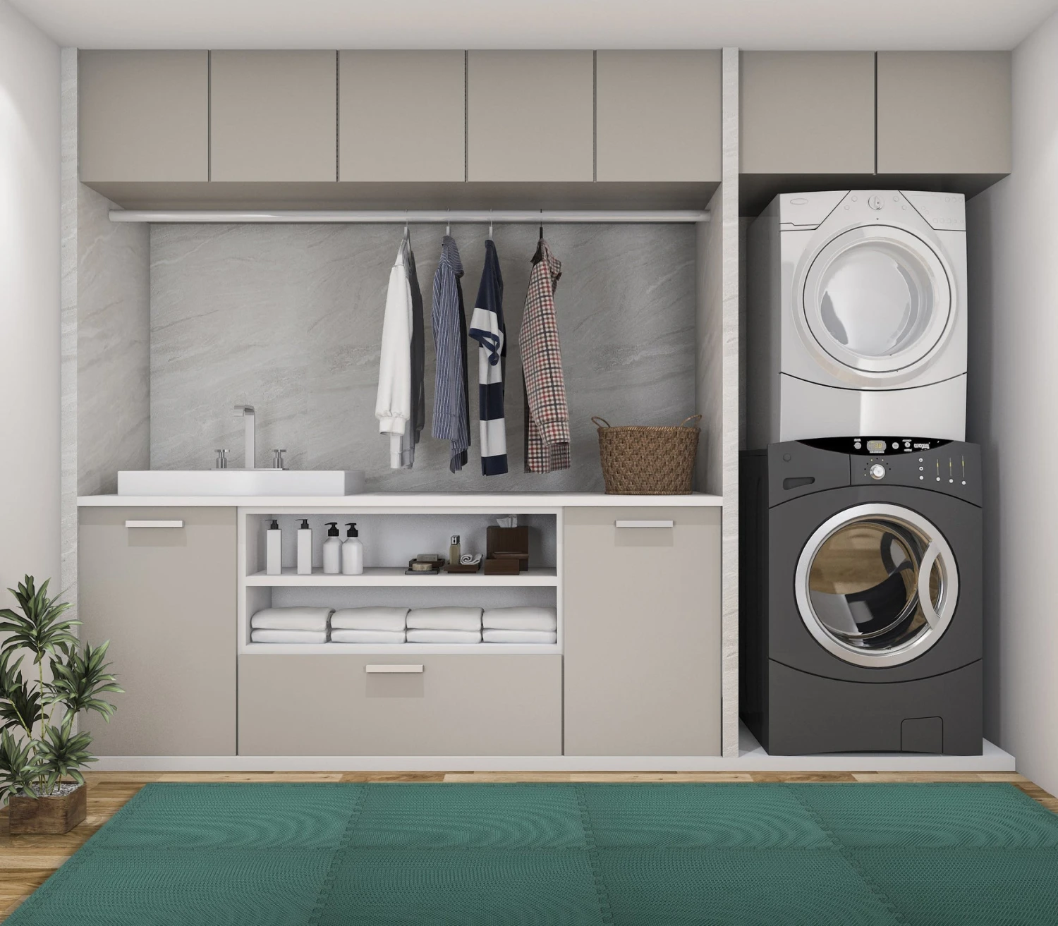 Norsk Dark Green 24 In. X 24 In. EVA Foam Non-Toxic Solid Color Interlocking Tile (48-Tile) 10 Norsk Dark Green 24 In. X 24 In. EVA Foam Non-Toxic Solid Color Interlocking Tile (48-Tile) - Image 10