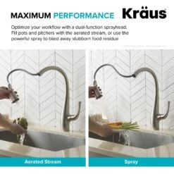 Spot Free Ansel Single-Handle Pull-Down Sprayer Kitchen Faucet In All-Brite Stainless Steel -Hardware Store d9bbcf91e0321e3407cc8ad7e5cdd718 1800x1800