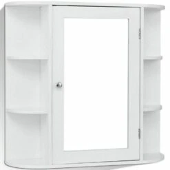 6.5 In. X 25 In. X 26 In. White Multipurpose Wall Surface Mount Bathroom Storage Medicine Cabinet With Mirror 11 6.5 In. X 25 In. X 26 In. White Multipurpose Wall Surface Mount Bathroom Storage Medicine Cabinet With Mirror -Hardware Store da058525b8c2f23a8829bc696e4c38c2 1800x1800
