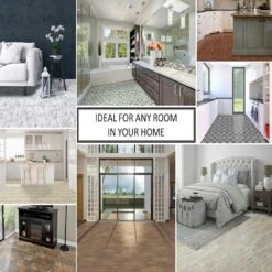 ACHIM Retro Slate 12 In. X 12 In. Self-Adhesive Vinyl Floor Tile (20 Tiles/20 Sq. Ft.) -Hardware Store da7299d8f8f690a035e9420a983c90db 1800x1800