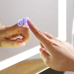 Spazio 24 In. W X 30 In. H Recessed Or Surface Mount Medicine Cabinet With LED Lighting, Mirror Defogger And Left Hinge -Hardware Store dc950e0b3ebbe89ea20c1c32f98cec3b 1800x1800