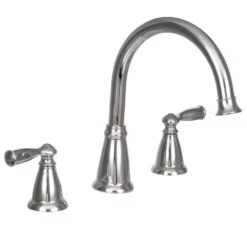 Banbury 2-Handle Deck-Mount High Arc Roman Tub Faucet With Valve In Spot Resist Brushed Nickel -Hardware Store e2cd07d922065a6b2fe2b47f69215403 1800x1800