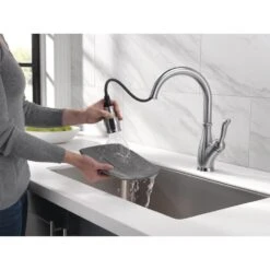 Leland Single-Handle Pull-Down Sprayer Kitchen Faucet W/ShieldSpray And MagnaTite Docking In Arctic Stainless -Hardware Store e676146dbc7a5f3a7463ab467aea0b00 1800x1800