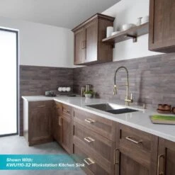 Britt Single-Handle Pull Down Sprayer Kitchen Faucet In Brushed Gold -Hardware Store f1be254ad65720c7a5fe482aef8cef3b 1800x1800