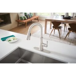Nellis Single-Handle Pull-Down Sprayer Kitchen Faucet With Reflex And Power Clean In Spot Resist Stainless -Hardware Store f3a70c3674543d2a85deeaebc21a25bf 1800x1800
