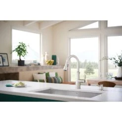 Nellis Single-Handle Pull-Down Sprayer Kitchen Faucet With Reflex And Power Clean In Spot Resist Stainless -Hardware Store f3e94c9a0eb787ced671188013282ed3 1800x1800