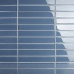 Bond Tile Sheffield Frame Blue 4 In. X 24 In. Polished Ceramic Wall Tile (8 Pieces 5.16 Sq. Ft. / Box)