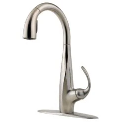 Avanti Single-Handle Pull-Down Sprayer Kitchen Faucet In Stainless Steel
