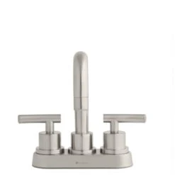 Dorset 4 In. Centerset 2-Handle High-Arc Bathroom Faucet In Brushed Nickel -Hardware Store f857a4c2ffa8f1cd2669c061cce0cf13 1800x1800