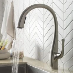 Spot Free Ansel Single-Handle Pull-Down Sprayer Kitchen Faucet In All-Brite Stainless Steel -Hardware Store fcef9afb51ed72456a37f1887dbc5ae4 1800x1800