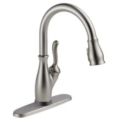 Leland Single-Handle Pull-Down Sprayer Kitchen Faucet W/ShieldSpray And MagnaTite Docking In Arctic Stainless -Hardware Store fd550ae44fe48f5d16bc36e134a56922 1800x1800
